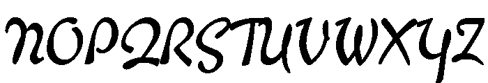 Willard Sniffin Script Bold Font UPPERCASE