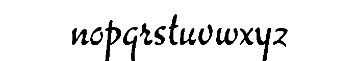 Willard Sniffin Script Light Font LOWERCASE