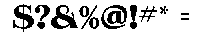 Winchell Regular Font OTHER CHARS
