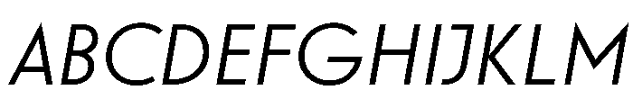 Windlesham Book Italic Font UPPERCASE