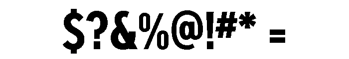 Windlesham Condensed Bold Font OTHER CHARS