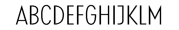 Windlesham Condensed Light Font UPPERCASE