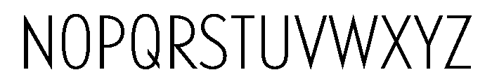 Windlesham Condensed Light Font UPPERCASE