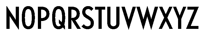 Windlesham Condensed Medium Font UPPERCASE