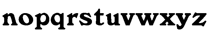 Windsor Bold Font LOWERCASE