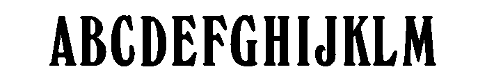 Windsor Medium Elongated Font UPPERCASE