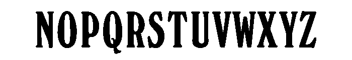 Windsor Medium Elongated Font UPPERCASE