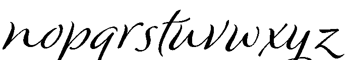Winsome Regular Font LOWERCASE