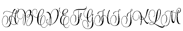 Wishes Text Regular Font UPPERCASE