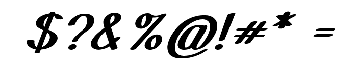 Wiggle-BoldItalic Font OTHER CHARS
