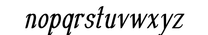 Wiggle-CondensedItalic Font LOWERCASE