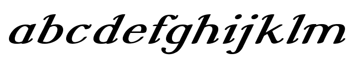 Wiggle-ExpandedItalic Font LOWERCASE