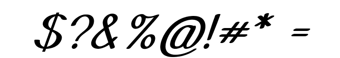 Wiggle-Italic Font OTHER CHARS