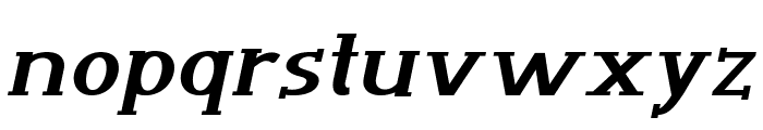Wink-BoldItalic Font LOWERCASE