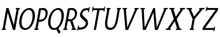 Wink-CondensedItalic Font UPPERCASE