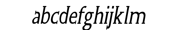 Wink-CondensedItalic Font LOWERCASE