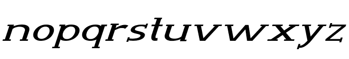 Wink-ExpandedItalic Font LOWERCASE