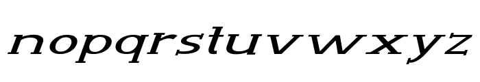 Wink-ExtraexpandedItalic Font LOWERCASE