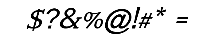 Wink-Italic Font OTHER CHARS