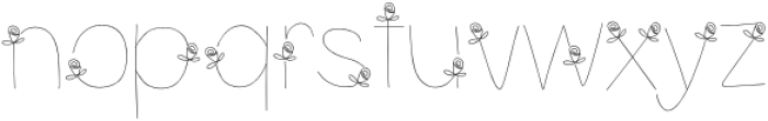 WK Rose Regular otf (400) Font LOWERCASE