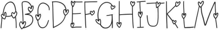 Wk Heart Regular ttf (400) Font UPPERCASE