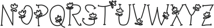 Wk blooming Branch Regular ttf (400) Font UPPERCASE