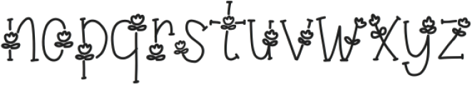 Wk blooming Branch Regular ttf (400) Font LOWERCASE