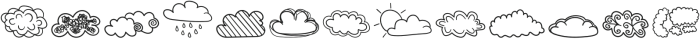 WL Clouds DB Regular otf (400) Font UPPERCASE