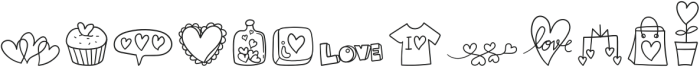 WL Love DB Regular otf (400) Font UPPERCASE