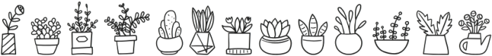 WL Plant Pots DB Regular otf (400) Font UPPERCASE