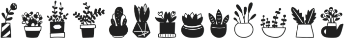 WL Plant Pots DB Regular otf (400) Font LOWERCASE