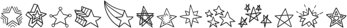 WL Stars DB Regular otf (400) Font UPPERCASE