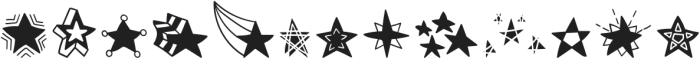 WL Stars DB Regular otf (400) Font LOWERCASE