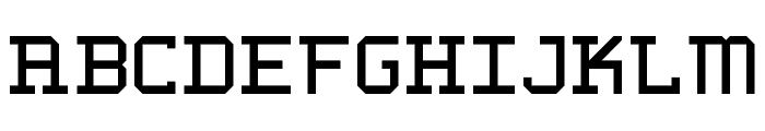 WLM 1F Block Serif Regular Font UPPERCASE