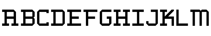 WLM 1F Block Serif Regular Font LOWERCASE