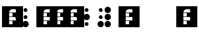 WLM Braille 2 Regular Font OTHER CHARS