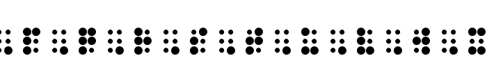 WLM Braille 2 Regular Font UPPERCASE