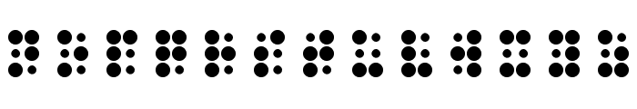 WLM Braille 2 Regular Font LOWERCASE