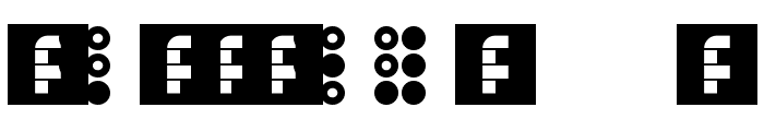 WLM Braille 3 Regular Font OTHER CHARS