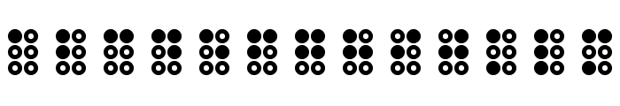 WLM Braille 3 Regular Font LOWERCASE