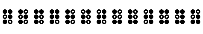 WLM Braille 3 Regular Font LOWERCASE