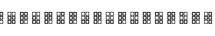 WLM Braille 4 Regular Font UPPERCASE