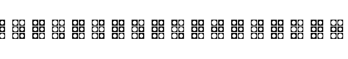 WLM Braille 4 Regular Font UPPERCASE