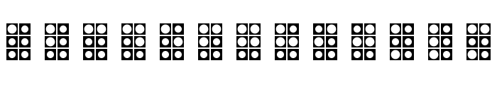 WLM Braille 4 Regular Font LOWERCASE