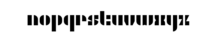 WLM Stencils Regular Font LOWERCASE