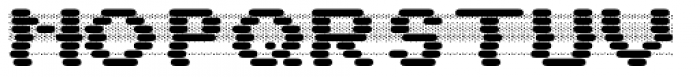 WL Dot Matrix Bad Ribbon Mono Bold Font UPPERCASE