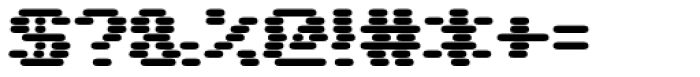 WL Dot Matrix Slipped Bold Font OTHER CHARS