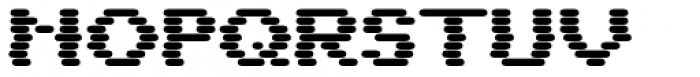 WL Dot Matrix Slipped Bold Font UPPERCASE