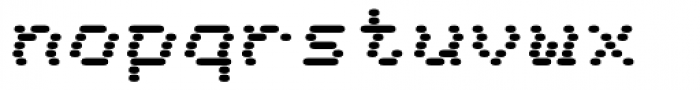 WL Dot Matrix Slipped Mono Font LOWERCASE