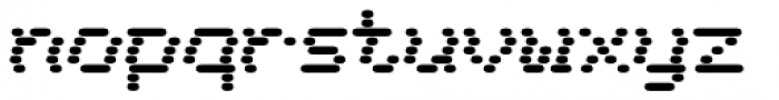 WL Dot Matrix Slipped Regular Font LOWERCASE